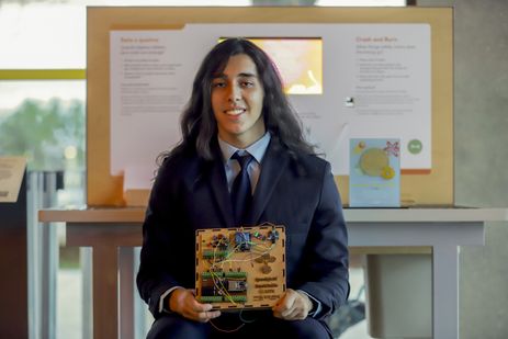 Brasília, 14/02/2025 - O estudante colégio técnico da universidade federal de Minas Gerais (COLTEC-UFMG) , Bernardo de Sousa, ganhou o prêmio na primeira colocação na categoria ensino médio, na 30ª edição do Prêmio Jovem Cientista.
Foto: Joédson Alves/Agência Brasil