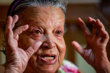 Rio de Janeiro (RJ), 14/03/2025 - Rita de Cássia Ferreira Barbosa, ex-interna da Colonia de hanseníase do Hospital Colônia de Curupaiti, localizado em Jacarepaguá. Foto: Tânia Rêgo/Agência Brasil