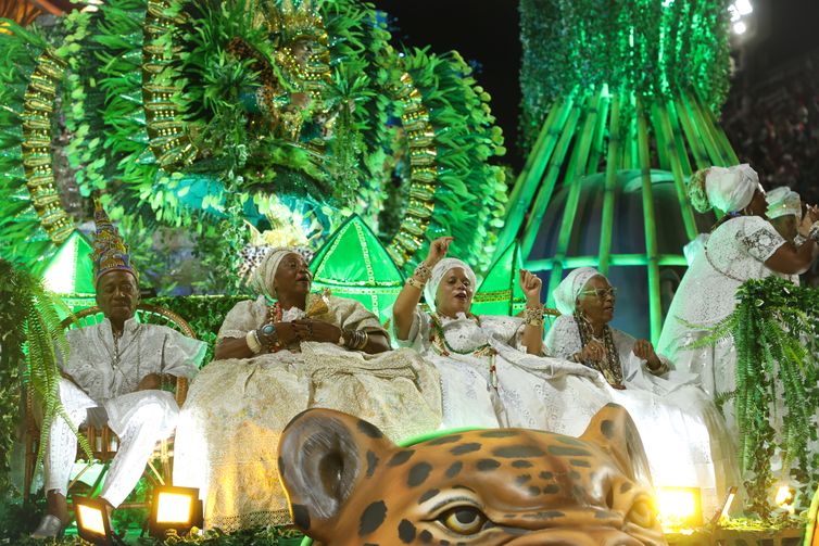 Rio de Janeiro (RJ), 02/03/2025 – Unidos de Padre Miguel abre os desfiles de carnaval do grupo Especial na Marquês de Sapucaí, na região central do Rio de Janeiro. Foto: Tomaz Silva/Agência Brasil