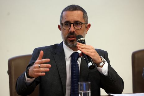 Brasília (DF), 23/04/2025 - O ministro da Controladoria-Geral da União, Vinicius Marques de Carvalho, durante entrevista coletiva a respeito da Operação Sem Desconto. Foto: Antonio Cruz/Agência Brasil