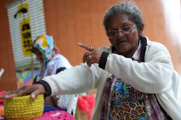 Fabio Rodrigues-Pozzebom/Agência Brasil Brasília (DF), 17/05/2025 - Rita Luciene participa da mostra de cinema antimanicomial, no Cine Brasília. Foto: Fabio Rodrigues-Pozzebom/Agência Brasil