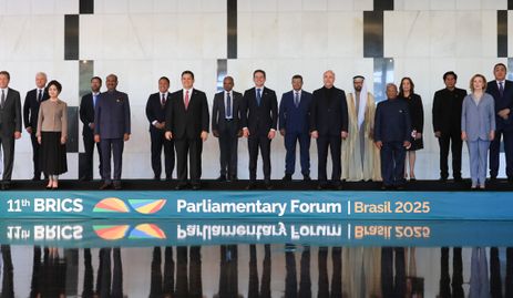 Brasília (DF), 04/06/2025  - 1ª Sessão de trabalho do 11º Fórum Parlamentar do BRICS no Congresso Nacional.  Foto: Lula Marques/Agência Brasil