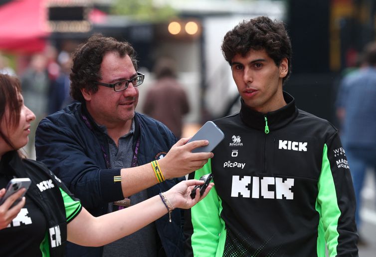 Formula One F1 - Belgian Grand Prix - Circuit de Spa-Francorchamps, Stavelot, Belgium - July 24, 2025 Sauber's Gabriel Bortoleto ahead of the Belgian Grand Prix Reuters/Yves Herman/Proibida reprodução