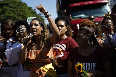 Fernando Frazão/Agência Brasil Rio de Janeiro (RJ), 27/07/2025 – A ministra da Igualdade Racial, Anielle Franco, participa da XI Marcha das Mulheres Negras, em Copacabana, mobilização contra o racismo, por justiça e bem viver. Foto: Fernando Frazão/Agência Brasil