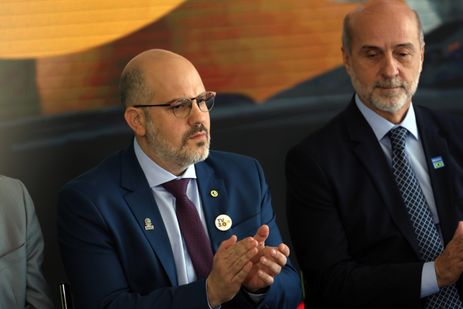 Brasília (DF), 27/08/2025 - O presidente da EBC, André Basbaum, durante cerimônia de assinatura do decreto que regulamenta a TV 3.0 no no Palácio do Planalto. Foto: José Cruz/Agência Brasil