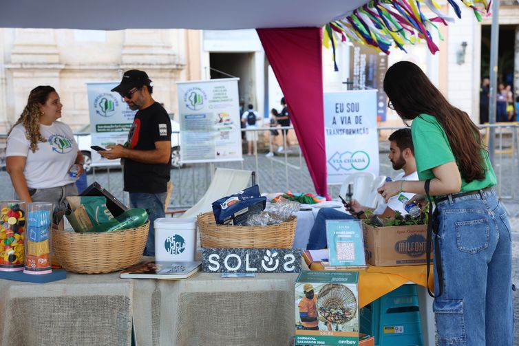 Salvador (BA), 07/08/2025 - Projeto Roda de Sustentabilidade durante a Festa Literária Internacional do Pelourinho - Flipelô no Terreiro de Jesus. Foto: Rovena Rosa/Agência Brasil