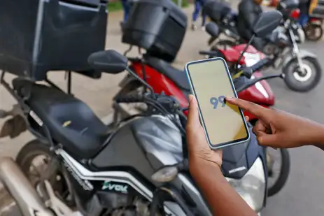 Brasília (DF), 15/01/2025 - Aplicativo Mototáxi 99. Foto: Bruno Peres/Agência Brasil