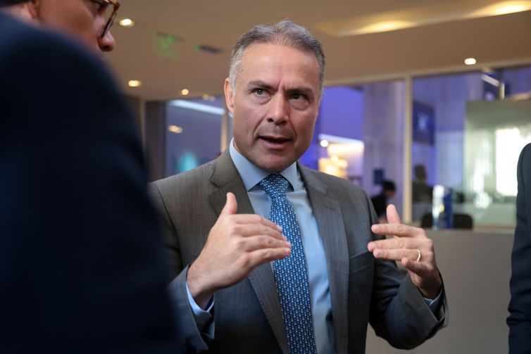 São Paulo (SP), 14/08/2025 - O ministro dos Transportes, Renan Filho, participa do Leilão da Rota Agro (BRs 060/364/GO/MT), na B3. Foto: Paulo Pinto/Agência