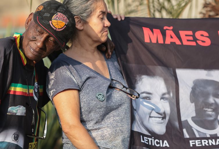 Barueri (SP) 16/08/2025 - Ato  pela memória dos 10 anos da chacina de Osasco e Barueri. 
Foto: Paulo Pinto/Agência