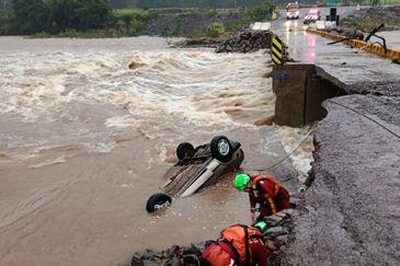 São José do Caí (RS), 18/06/2025 - Bombeiros acionados para fazer resgate durante chuvas no Rio Grande do Sul. Foto: Alexandre Pessoa/Divulgação
