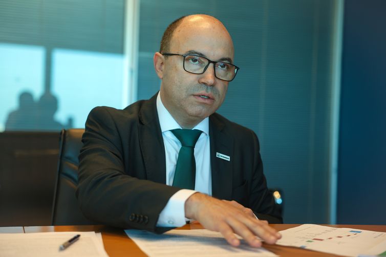 Rio de Janeiro (RJ), 27/02/2025 - O diretor financeiro da Petrobras, Fernando Melgarejo, durante entrevista à Agência Brasil, no edifício Senado da empresa, no centro do Rio de Janeiro. Foto: Tomaz Silva/Agência Brasil