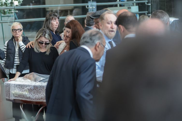 São Paulo (SP), 16/09/2025 - Corpo do ex-delegado Ruy Ferraz é velado no Hall Monumental do Palácio 9 de Julho , Assembleia Legislativa de São Paulo. 
Foto: Paulo Pinto/Agência Brasil