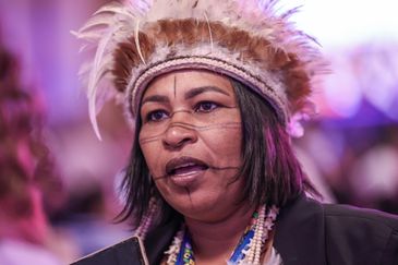 Brasília (DF), 01/10/2025 – Magna Caibé durante a 5ª Conferência Nacional de Políticas para as Mulheres.
Foto: José Cruz/Agência Brasil
