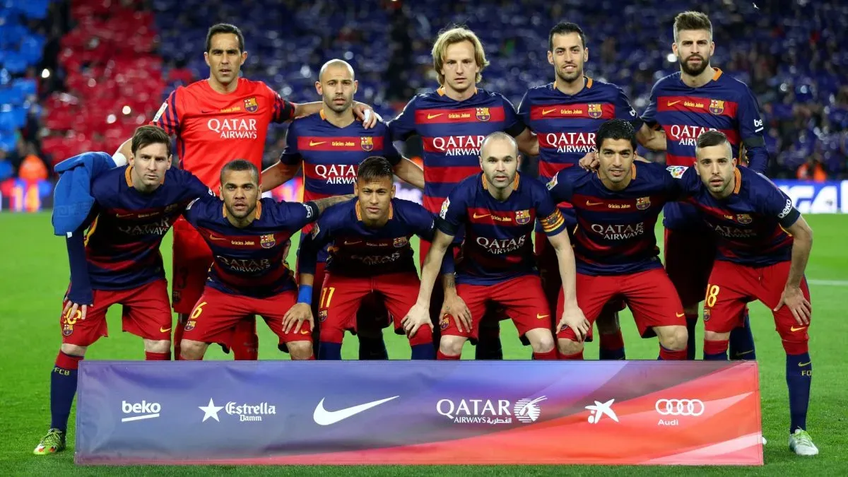 Equipe do FC Barcelona na temporada 2015-16.