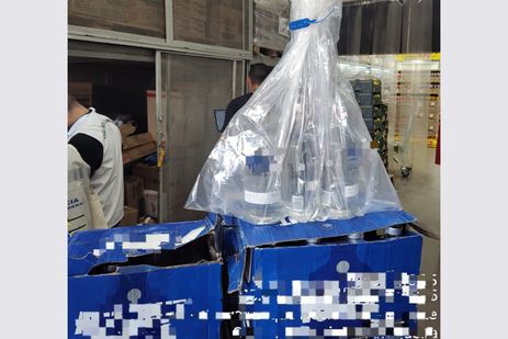 Brasília (DF), 02/10/2025 - bebidas apreendidas pela PCDF em distribuidora em Vicente Pires. Foto: PCDF/Divulgação