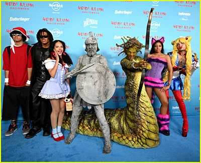 celebridades na festa de Halloween de Heidi Klum