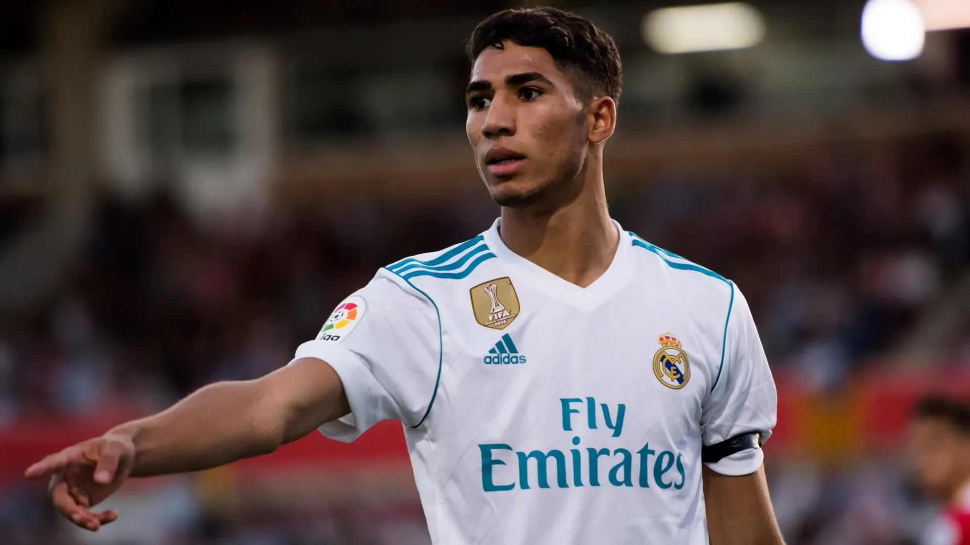 Achraf Hakimi enquanto jogava pelo Real Madrid