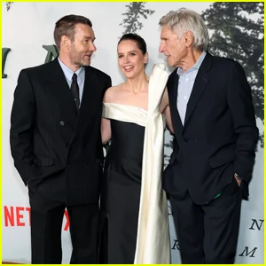 Harrison Ford apoia os atores de 'Star Wars' Felicity Jones e Joel Edgerton na estreia de 'Train Dreams'