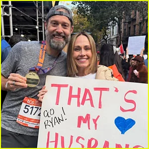 Nikki DeLoach torceu pelo marido Ryan Goodell na Maratona de Nova York!