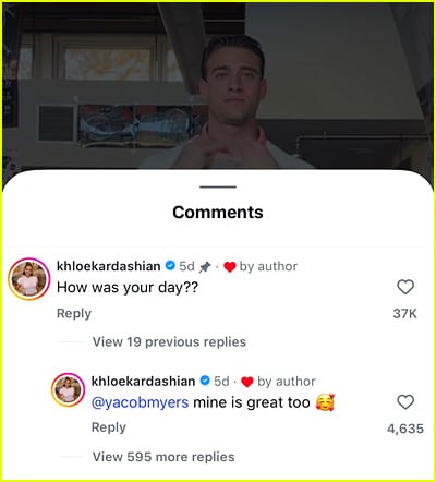 Khloe Kardashian comenta postagem quente de professora