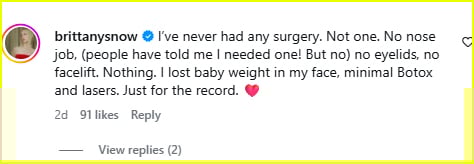 Brittany Snow Instagram