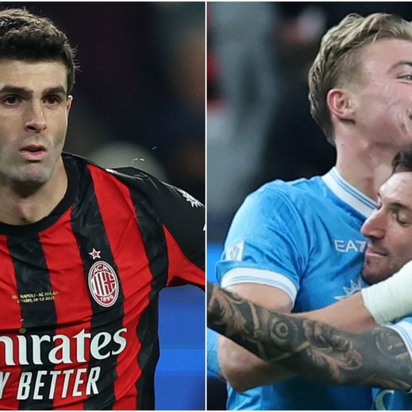 AC Milan, de Christian Pulisic, surpreendeu o Napoli por 2 a 0, com Rasmus Hojlund e David Neres marcando na semifinal da Supercoppa Italiana de 2025
