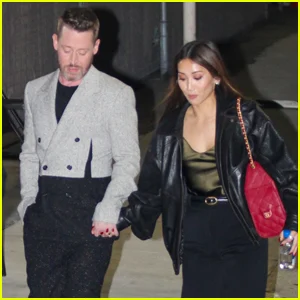 Brenda Song e Macaulay Culkin de mãos dadas depois de 'Jimmy Kimmel Live!'