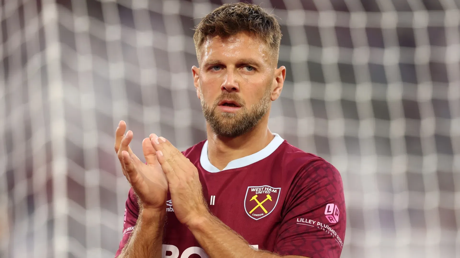 O atacante do West Ham United, Niclas Fullkrug