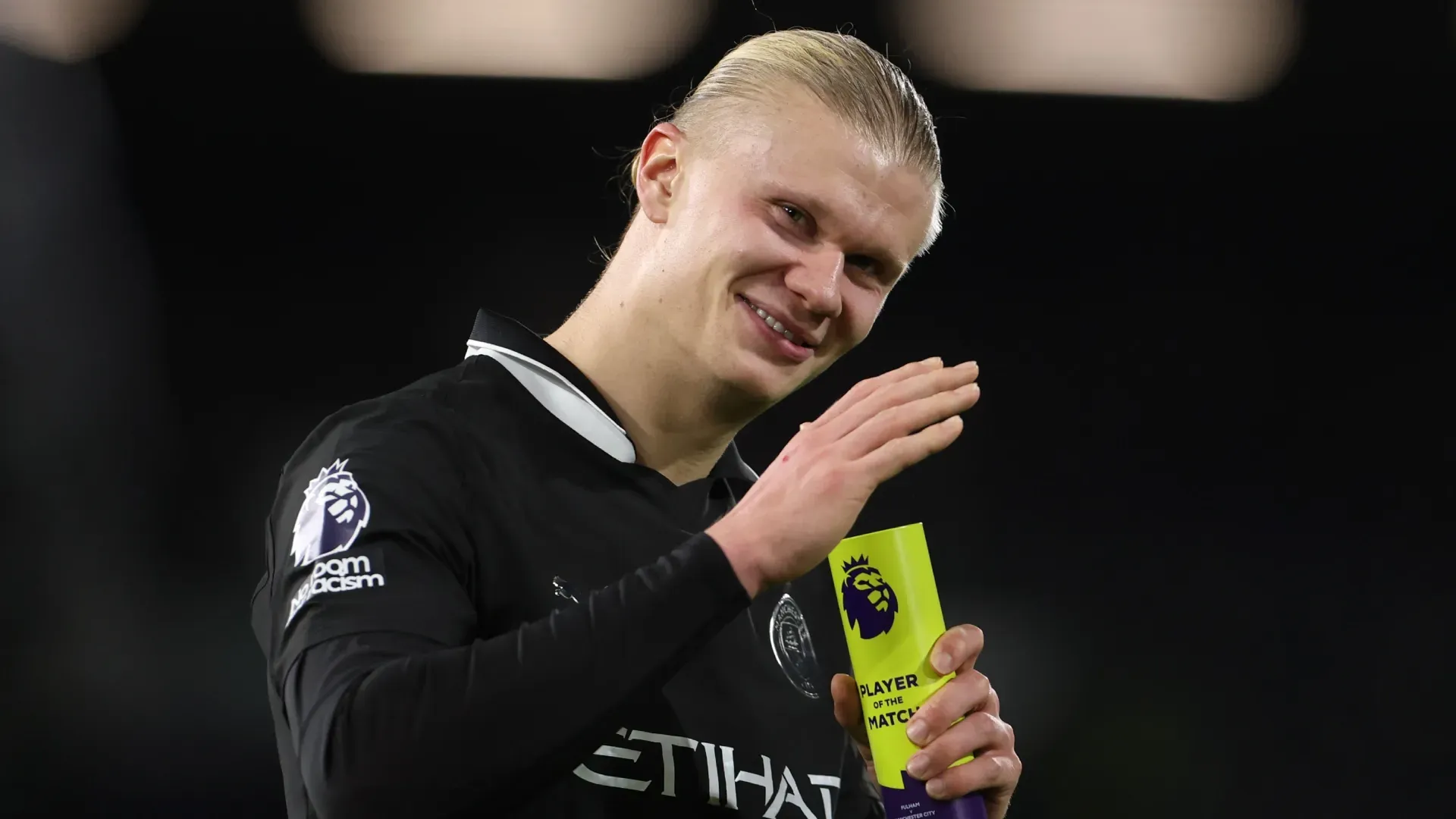 Erling Haaland, do Manchester City, é o melhor jogador da Premier League contra o Fulham.