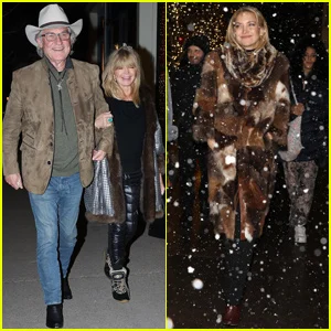 Goldie Hawn e Kurt Russell apoiam Kate Hudson em sua apresentação em Aspen!