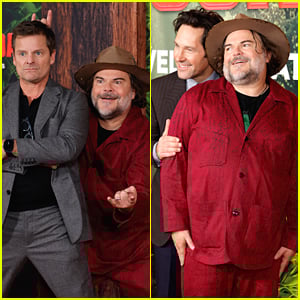 Jack Black se diverte com Paul Rudd e Steve Zahn na estreia de 'Anaconda'