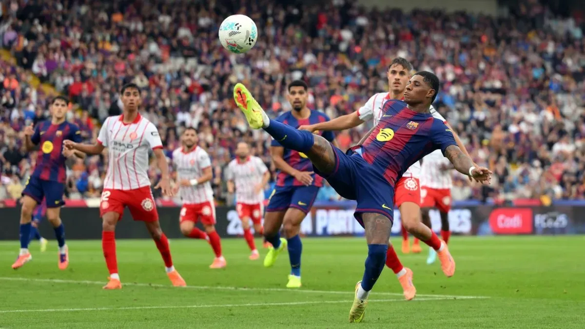 O astro do Barcelona, Marcus Rashford