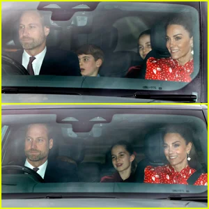 Príncipe William leva a esposa Kate Middleton e seus filhos para o almoço de Natal da família real no Palácio de Buckingham