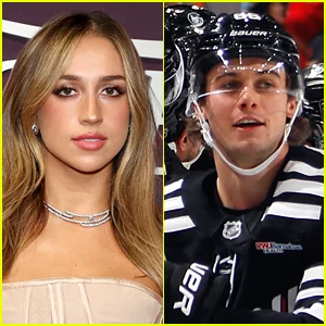 Tate McRae foi vista participando do jogo do New Jersey Devils em meio a rumores de namoro com Jack Hughes