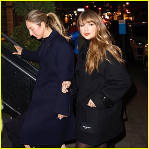Taylor Swift vista em jantar com Este Haim antes do lançamento do Disney +