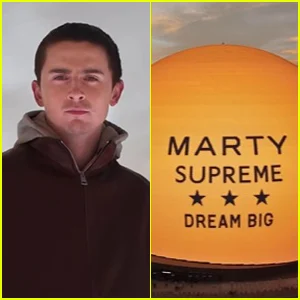 Timothee Chalamet promove 'Marty Supreme' no topo da esfera de Las Vegas, fala sobre reação contra turnê promocional