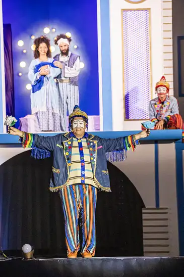 Brasília (DF), 24/12/2025 - Arilson Lopes - Artistas periféricos de auto de Natal têm lutas em suas comunidades.
Foto: HANS VON MANTEUFFEL/Divulgação