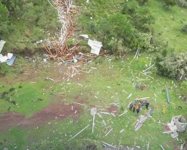 Brasília (DF), 24/12/2025 - Tornado na Serra do RS foi o 2º em 15 dias e causou ventos de 100 km/h.
Foto: Defesa Civil-RS
