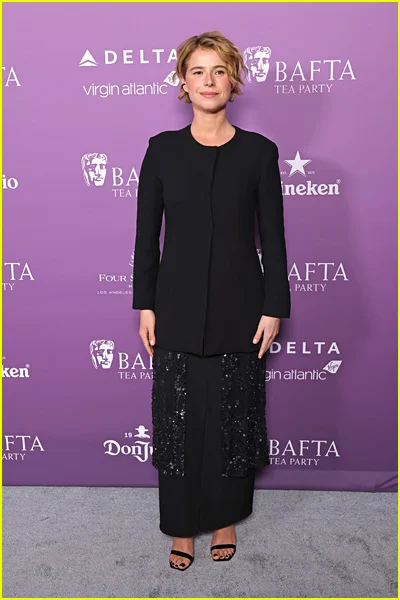 celebridades no chá bafta
