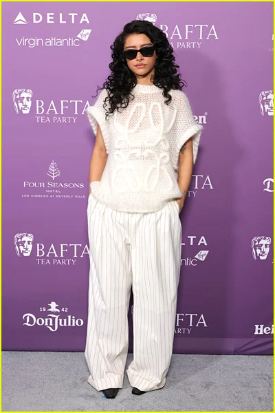 celebridades no chá bafta