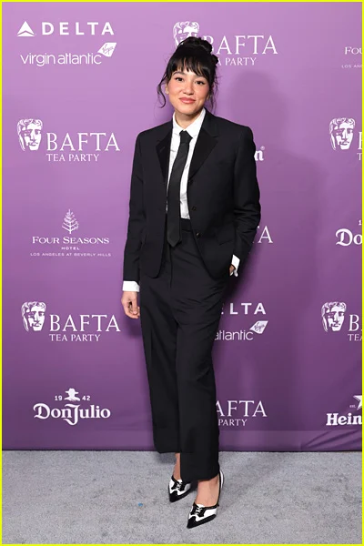 celebridades no chá bafta