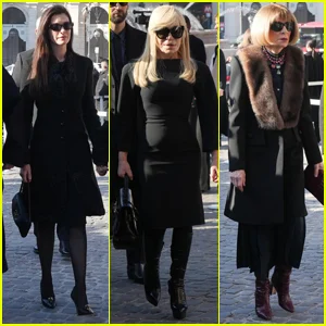 Anne Hathaway, Donatella Versace e mais se reúnem na Itália para o funeral de Valentino Garavani - veja todos os presentes