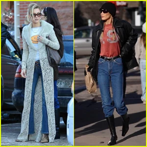 Bella Hadid mostra seu estilo de modelo fora de serviço enquanto sai em Aspen