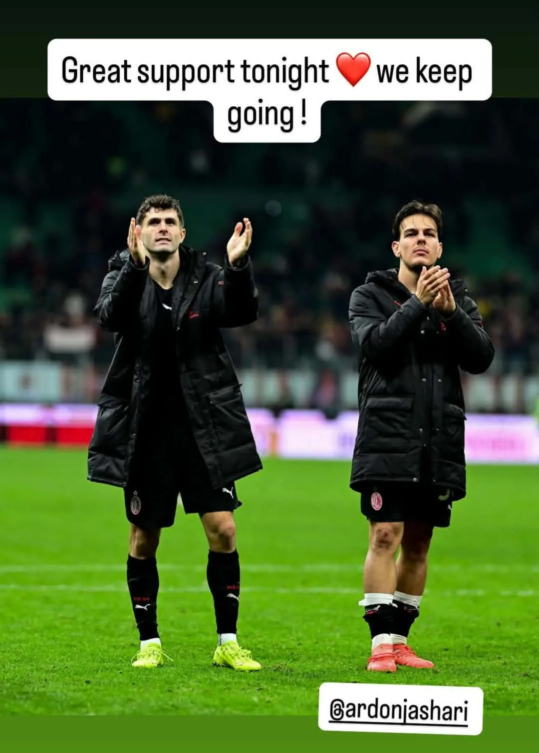 Instagram Pulisic Lecce