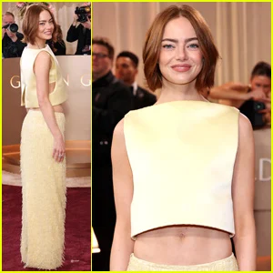 Emma Stone participa do Globo de Ouro de 2026 com Yorgos Lanthimos