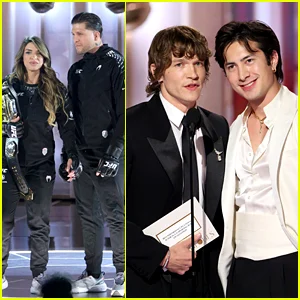 Fãs de 'Heated Rivalry' conquistam o Globo de Ouro pela promoção digna de nota do UFC enquanto apresentam Hudson Williams e Connor Storrie ao palco