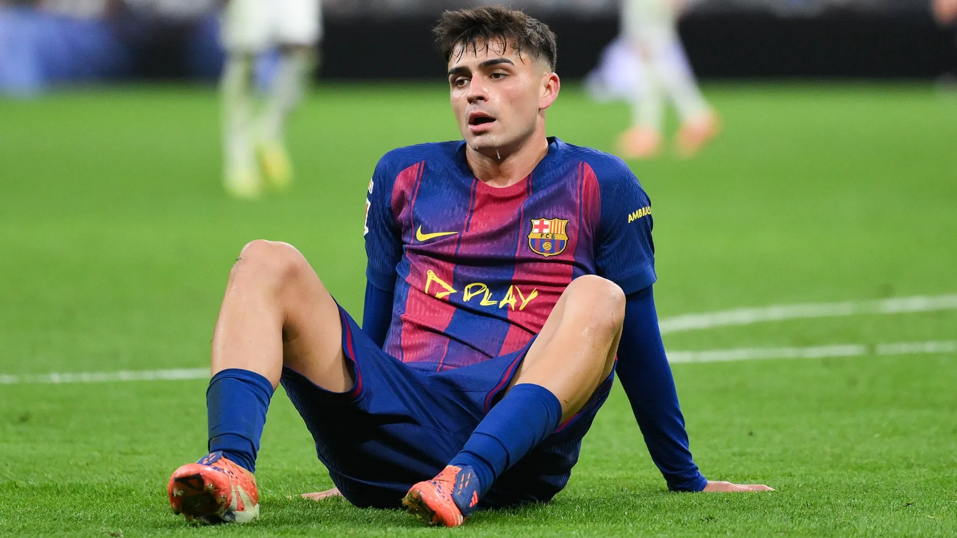 Pedri, do Barcelona, ​​lesionado