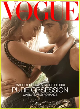 Margot Robbie e Jacob Elordi posam para a sessão de fotos da capa da 'Vogue Australia' para promover o filme 'O Morro dos Ventos Uivantes'