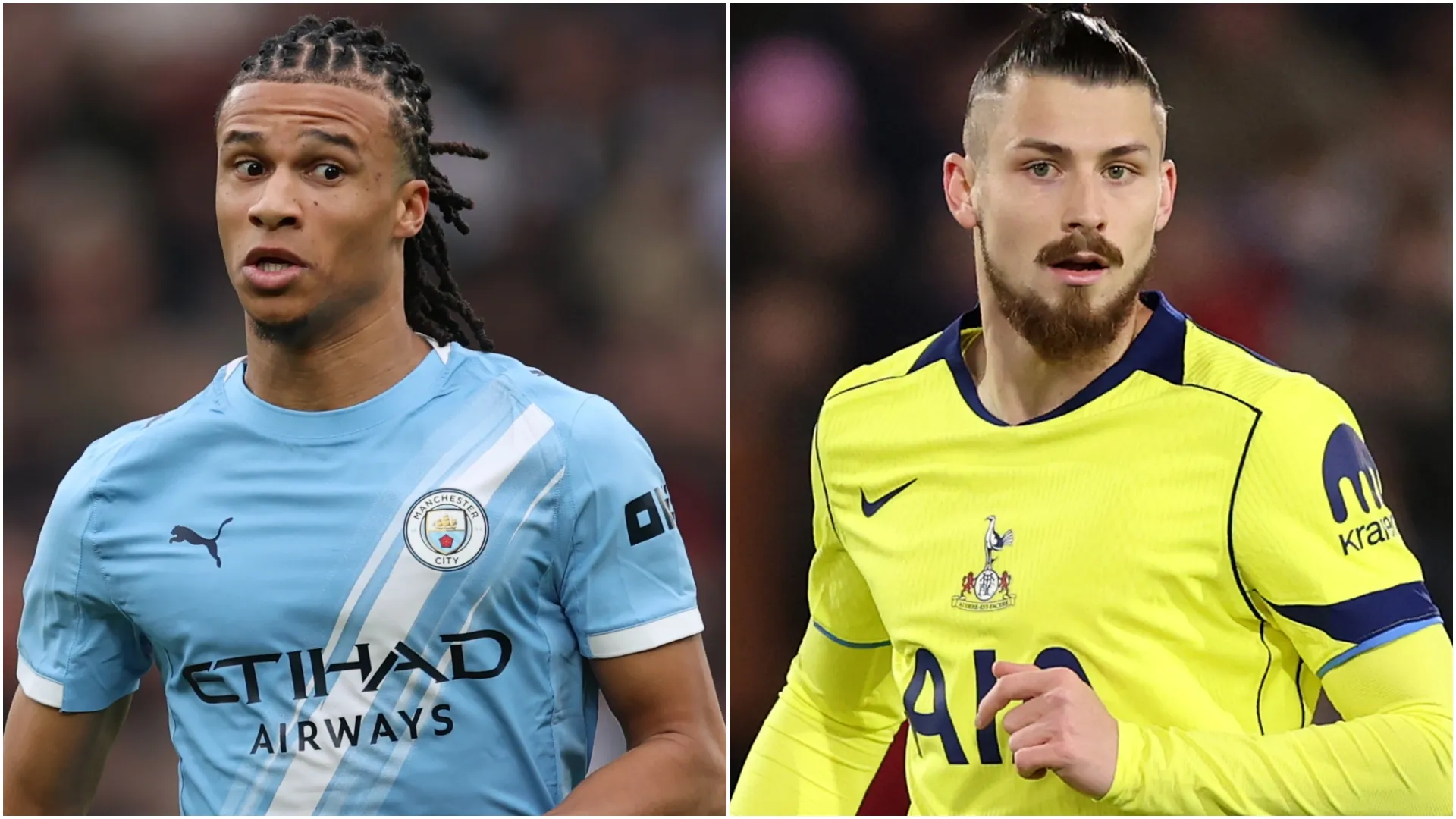 Nathan Ake, do Manchester City, e Radu Dragusin, do Tottenham Hotspur