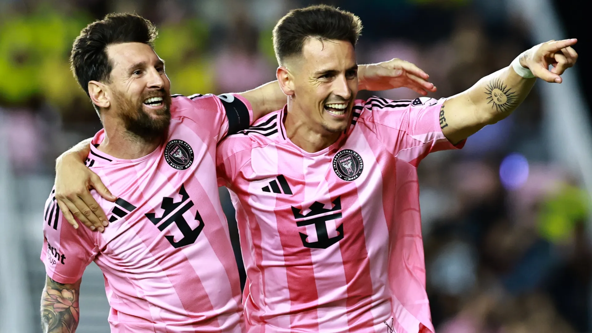 Lionel Messi e Tadeo Allende, do Inter Miami